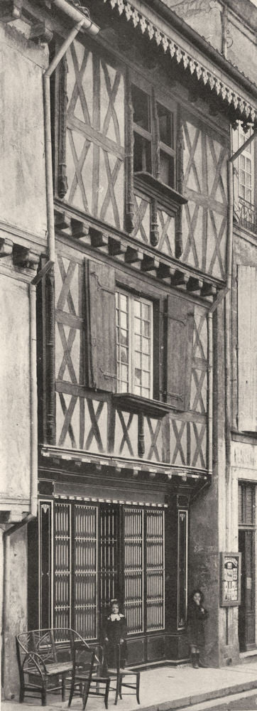 LOT-ET-GARONNE. Casteljaloux- Vieille maison 1903 old antique print picture